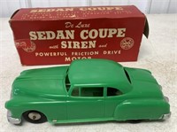Marx Sedan Coupe Friction Siren Plastic Car/Box