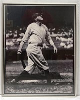 (T) Babe Ruth New York Yankees Framed Poster 20in