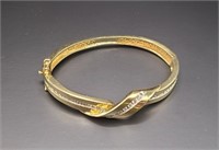 14K Gold & Diamond Bracelet - Stunning 25 grams