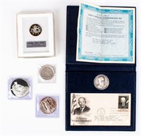 Coin  Assorted Sterling Silver Medals 6.21 Troy Oz
