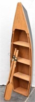 Hardwood Row Boat Shelf