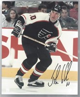 JOHN LECLAIR PHILLY FLYERS AUTOGRAPHED 8X10 W/COA