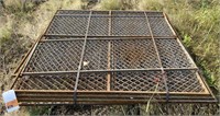 (T) Steel Fence Panels, (5) 61”x60” and (2)