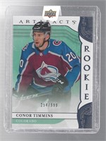 CONNOR TIMMINS 2019-20 UD ARTIFACTS ROOKIE /999
