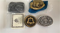 Belt Buckles Michigan Bell Western Hall Of Fame