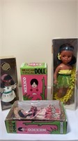 Vintage Mexican Dolls, Native American, Mele