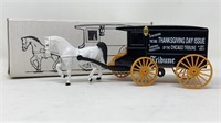 Ertl 9017 Die Cast Chicago Tribune Horse Cart