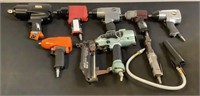 (9) Assorted Pneumatic Power Tools