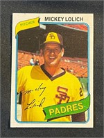 1980 MICKEY LOLICH CARD