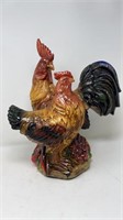 Midcentury Ceramic Rooster & Hen Statue