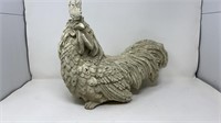 Concrete Look Resin Rooster Bossy Rooster