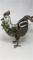 Metal Rooster Basket Rooster