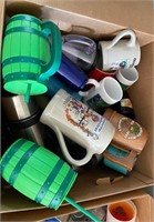 C - LOT OF 4 BOXES OF MIXED MUGS & CUPS (K19)