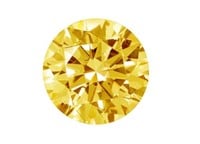 2.00 Carat Yellow Round Cut Diamond Moissanite