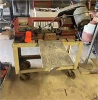 Amrox metal cutting bandsaw model #: BS-450 & cart