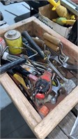 Box of Hand Tools (Hammers, Tie Breakers, Chalk
