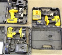 DeWalt Battery Powered Tools w/Cases