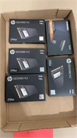HP Memory Cards New in Box 500 GB & 250 GB