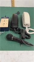 Vintage Telephones , Outlet and microphone