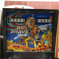 Big Brave Pinball Machine (1974) by Gottlieb