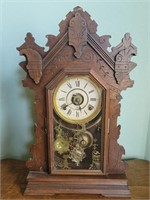 Antique Seth Thomas Gingerbread Clock w/ Key