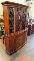 Beautiful China Cabinet with Desk
