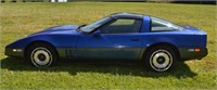 1985 Blue Chevrolet C4 Corvette, 5.7L V8 auto, ori