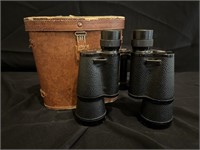 Vintage Binolux #58029 Binoculars in Leather Case