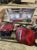 2 halogen lights, trailer lights w/ harness