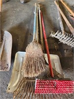 Shovels, rakes & brooms
