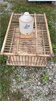 Wood Chicken Crate and Water Crock Top