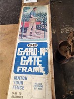 Garden gate frame
