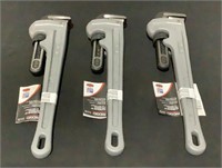 (3) Ridgid 18" Pipe Wrenches 818