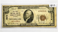 1929 $10 National Note Greenville, AL