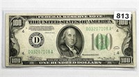 1934 $100 Federal Reserve Note About Uncirculated