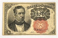 1874 Fractional Currency Note 10c