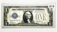 1929 $1 Silver Certificate. 'Funny Back' UNC
