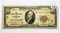 1929 $10 Federal Reserve Bank Note
