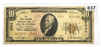 1929 $10 Charleston, SC National Bank Note