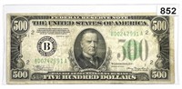 1934 $500 Five Hundred Dollar Federal Reserve Note