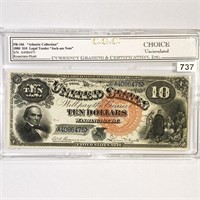 1880 $10 Tender 'Jackass Note' CGC Choice UNC