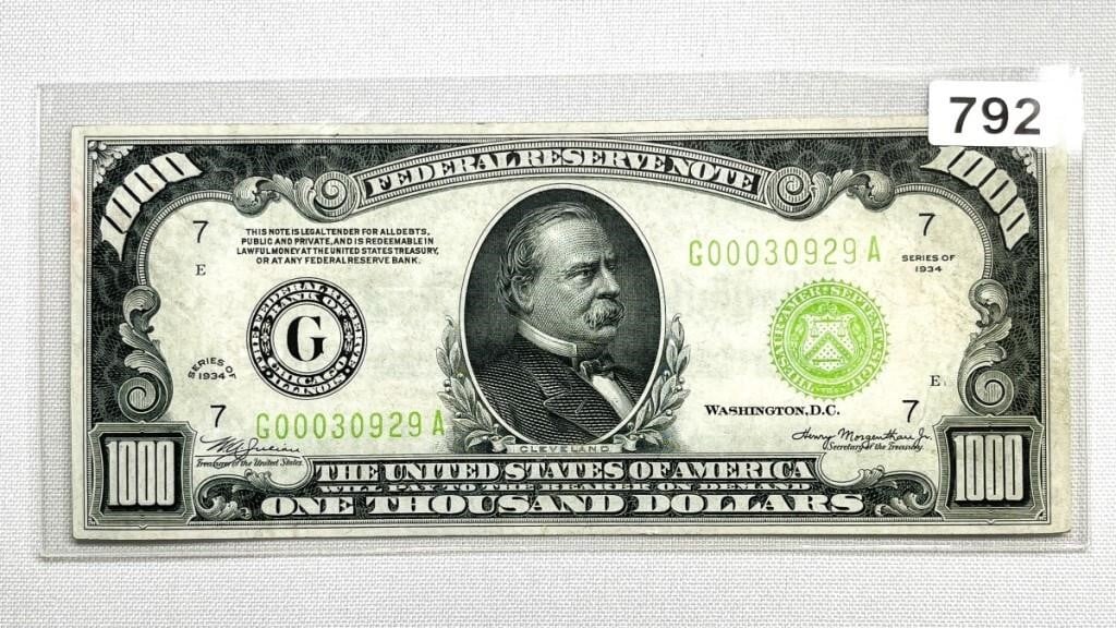 Nov 26th Boston Banker U.S. Paper Currency Auction