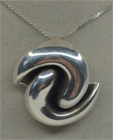 Mexico Sterling Silver Pendant Necklace