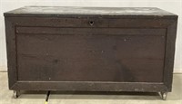 (AM) Wooden Chest On Wheels w/ Handles Appr