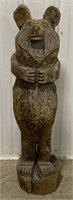 (P)
Wooden Decorative Carved Bear Statue
