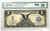1899 US $1 Silver Certificate PMG-VF20