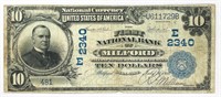 1902 $10 National Note Milford, DE