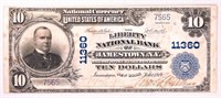 1903 $10 National Note Jamestown, NY UNC
