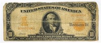 1907 $10 Gold Certificate Circulated