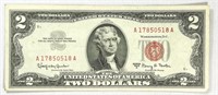 1963-A US Red Seal $2 Legal Tender